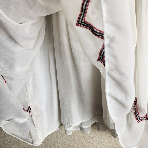 Free People Penny Georgette Love Bird Boho Dress, Medium - Picture 11 of 12